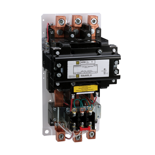 Non-Reversing Starter Size 5, 3-Pole, Melting Alloy Overload, Open +Options