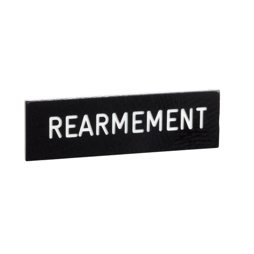 Marked legend 8 x 27 mm for legend holder 30 x 40 mm – REARMEMENT