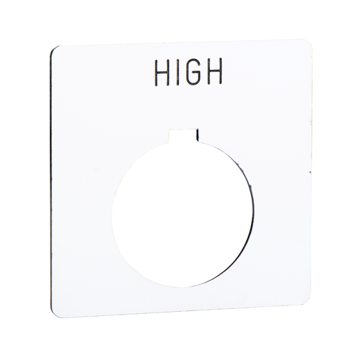 PUSH BUTTON LEGEND PLATE 30MM T-K