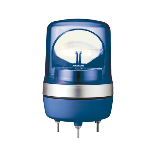 Rotating beacon, 106 mm, blue, without buzzer, 12 V AC DC
