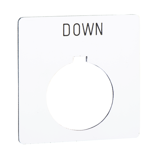 PUSH BUTTON LEGEND PLATE 30MM T-K