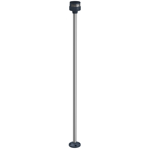 Fixing plate with 800 mm aluminium pole for modular tower lights, black, Ø60