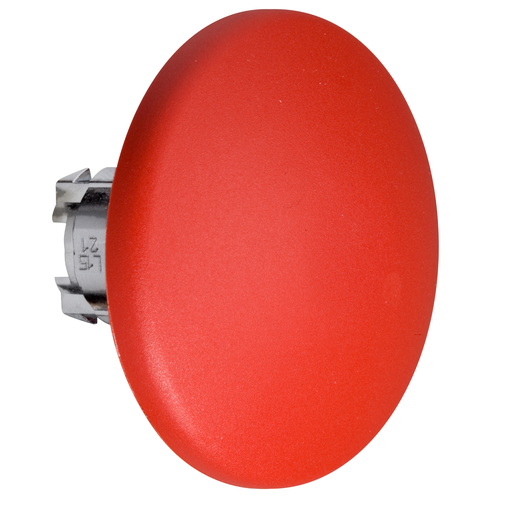 Red Ø60 mushroom pushbutton head Ø22 spring return