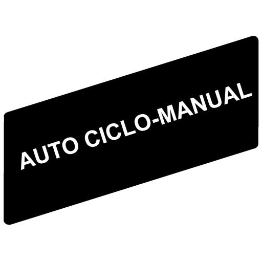 Marked legend 8 x 27 mm for legend holder 30 x 40 mm – AUTO CICLO-MANUAL