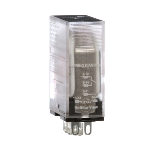 Power relay, Legacy, 15A, SPDT, 120 VAC, clear cover
