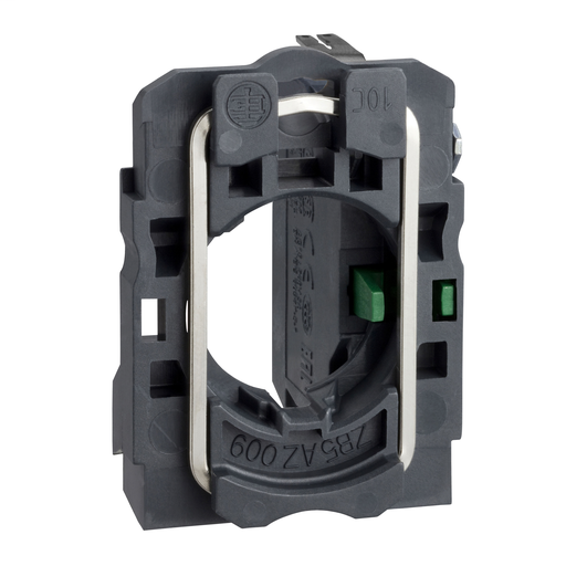 Single contact block with body/fixing collar 1NO faston connector