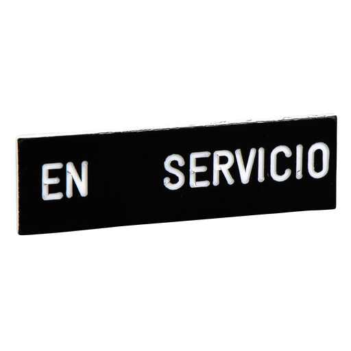 Marked legend 8 x 27 mm for legend holder 30 x 40 mm – EN SERVICIO