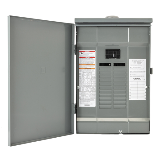 Load center, QO, 1 phase, 12 spaces, 12 circuits, 125A convertible main lugs, PoN, NEMA3R, grnd bar, UL