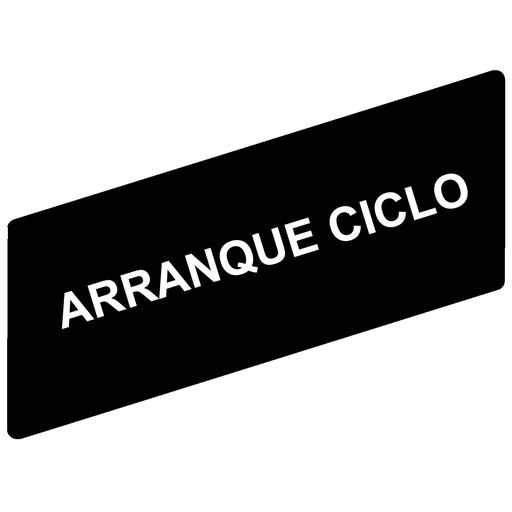 Marked legend 8 x 27 mm for legend holder 30 x 40 mm – ARRANQUE CICLO