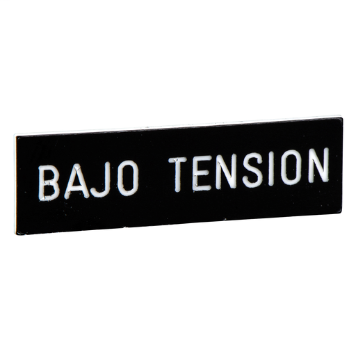 Marked legend 8 x 27 mm for legend holder 30 x 40 mm – BAJO TENSION