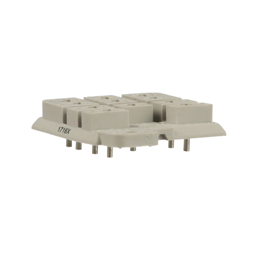 Socket, Legacy general purpose relay accessory, 3PDT, 15A, 300 V, 11 pins, pins for printed circuit board, panel, 788 S