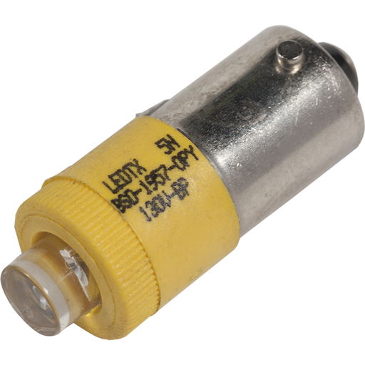 LED bulb with BA9s base – amber – 120 V AC/DC