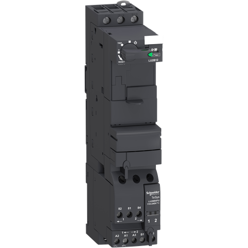 Reversing power base, TeSys U, 3P, 12A/690V, coil 24V DC