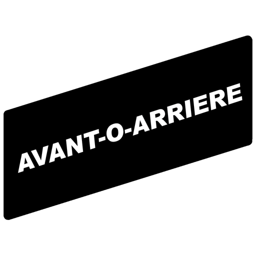 Marked legend 8 x 27 mm for legend holder 30 x 40 mm – AVANT-O-ARRIERE