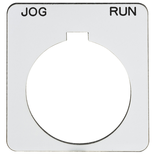 Push button legend plate 30mm t-k