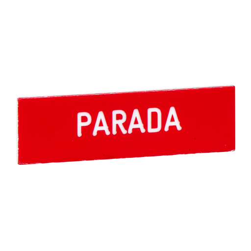 Marked legend 8 x 27 mm for legend holder 30 x 40 mm – PARADA