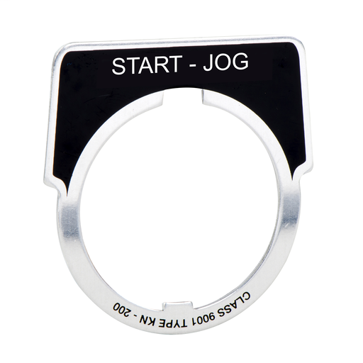 PUSH BUTTON LEGEND PLATE 30MM T-K