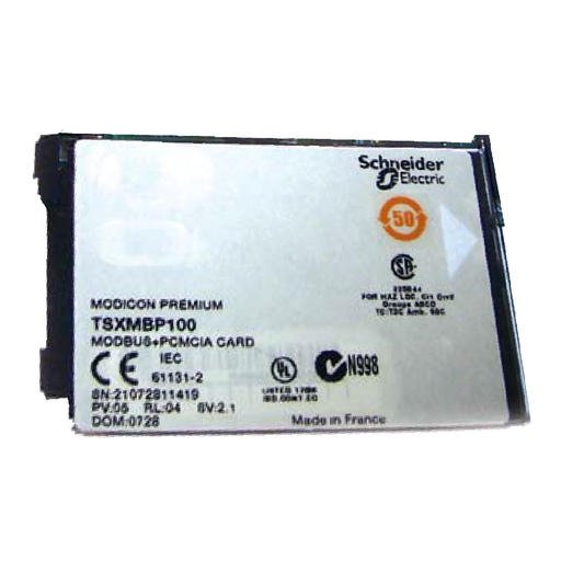 Modbus Plus PCMCIA card – PCMCIA card type III