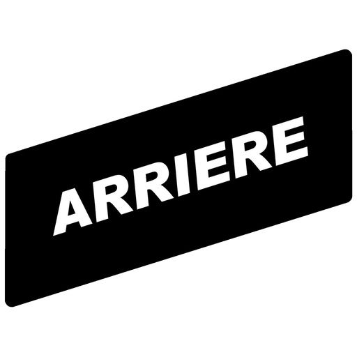 Marked legend 8 x 27 mm for legend holder 30 x 40 mm – ARRIERE