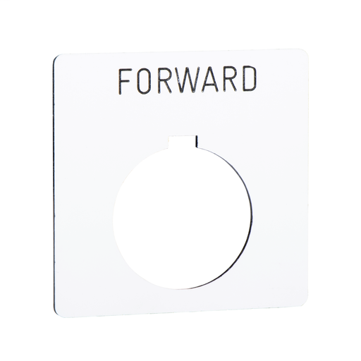 PUSH BUTTON LEGEND PLATE 30MM T-K