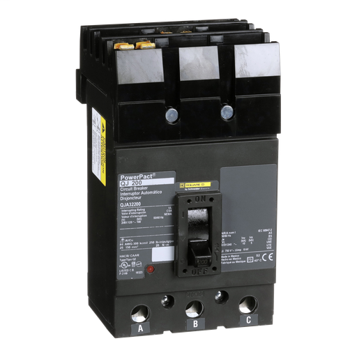 Circuit breaker, PowerPact Q, I-Line, thermal magnetic, 200A, 3 pole, 100 kA@208Y/120 VAC, phase ABC