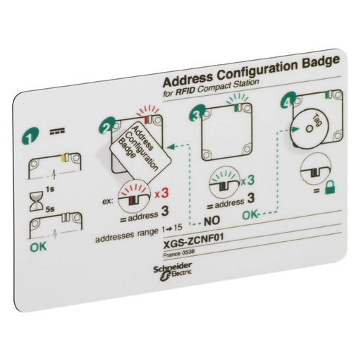 Configuration badge – for configuration of RFID sation addresses