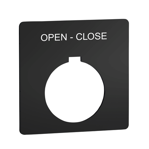 PUSH BUTTON LEGEND PLATE 30MM T-K