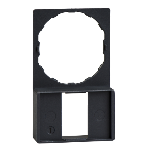 Legend holder 30 x 50 mm with legend 18 x 27 mm unmarked for square head