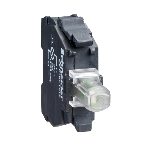 Light block for head Ø22, yellow, integral LED, 110…120 V AC
