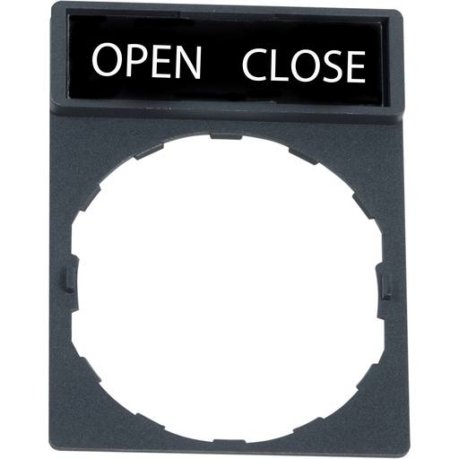 Marcked legend for legend holder Ø22mm – OPEN CLOSE