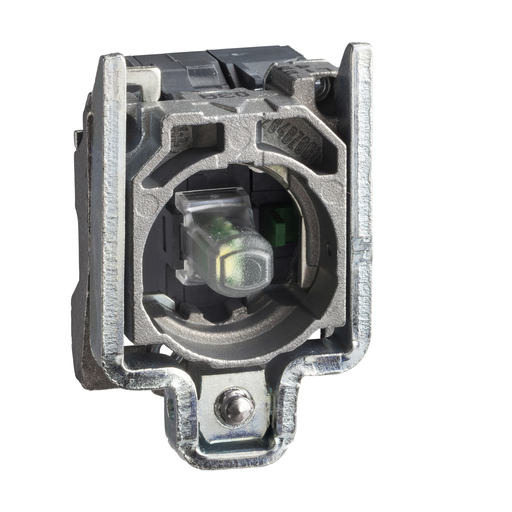 Blue light block with body/fixing collar with integral LED 230…240V 1NO