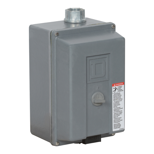 Non-Reversing Starter Size 0, 3-Pole, Melting Alloy Overload, NEMA 4X +Options