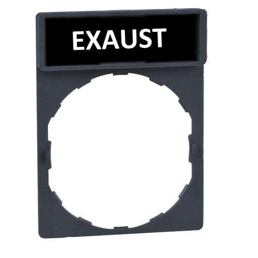 Legend holder with legend – Ø22mm – EXAUST