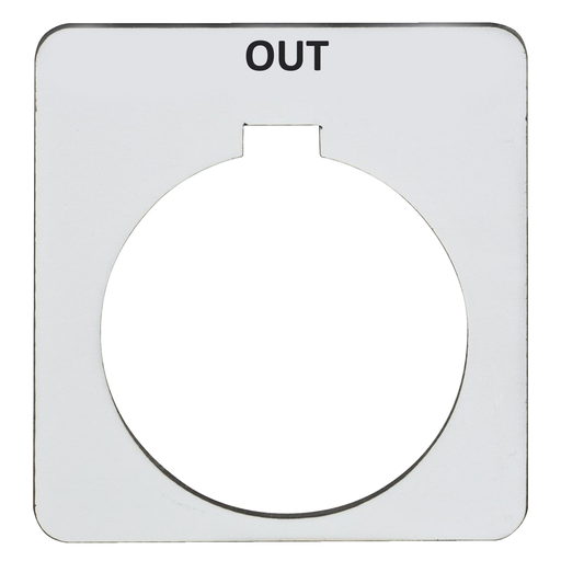 Push button legend plate 30mm t-k