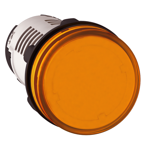 Round pilot light Ø 22 – orange – integral LED – 24 V – faston connectors