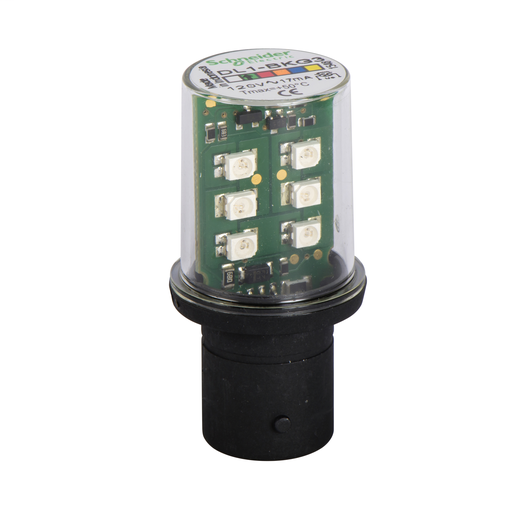 Flashing LED, 120 Vac Green