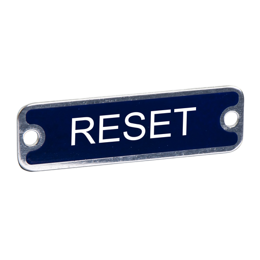 PUSH BUTTON LEGEND PLATE 30MM T-K