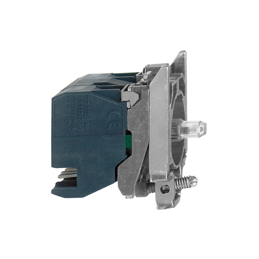 Blue light block with body/fixing collar with integral LED 110…120V 2NO