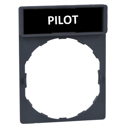 Legend holder with legend – Ø22mm – PILOT