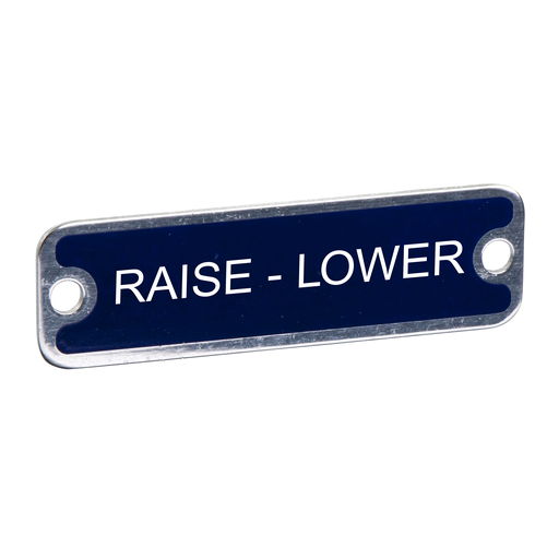 PUSH BUTTON LEGEND PLATE 30MM T-K