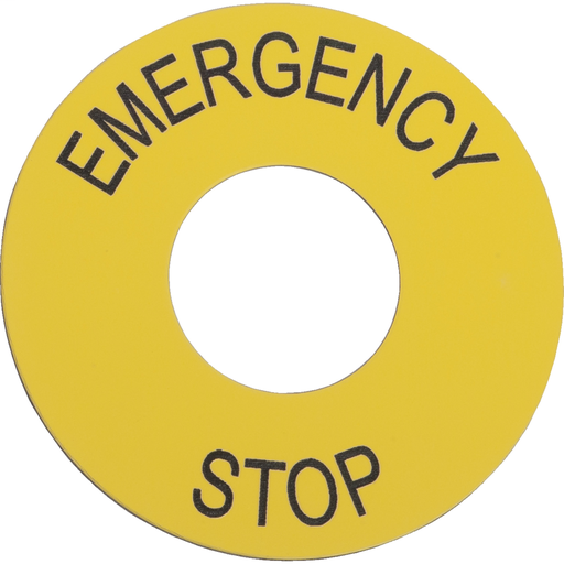 Legend – Ø 22 – Ø 60 mm – EMERGENCY STOP