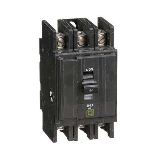 QOU Miniature Circuit Breaker, 50A, 3P, 240V, 10kA
