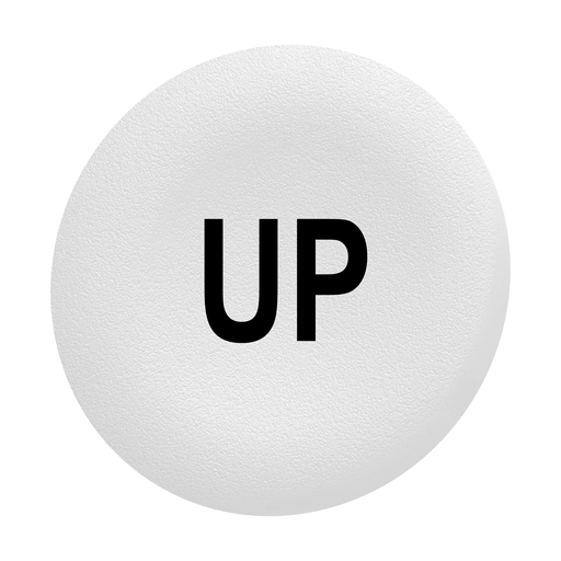 White plain cap UP for flush mounted push button