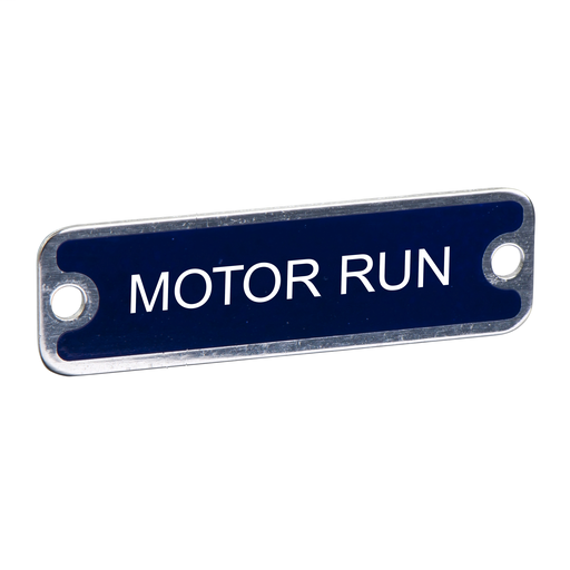 PUSH BUTTON LEGEND PLATE 30MM T-K