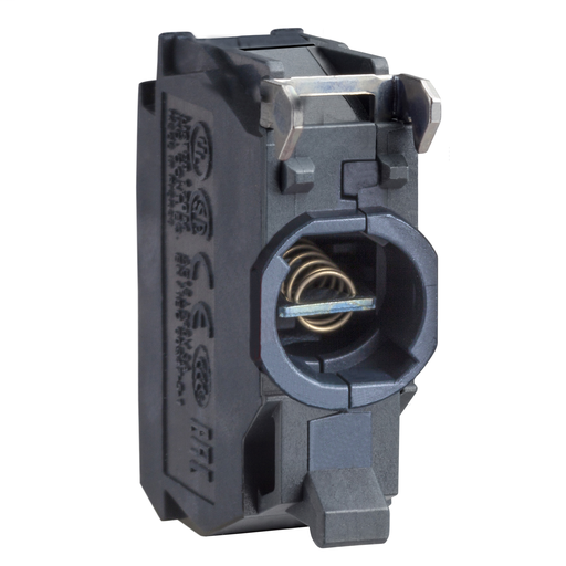 Blue light block for head Ø22 for BA9s bulb 400V screw terminal for lugs