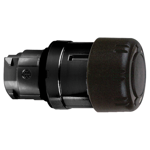 Black Ø30 mushroom pushbutton head Ø22 latching turn release