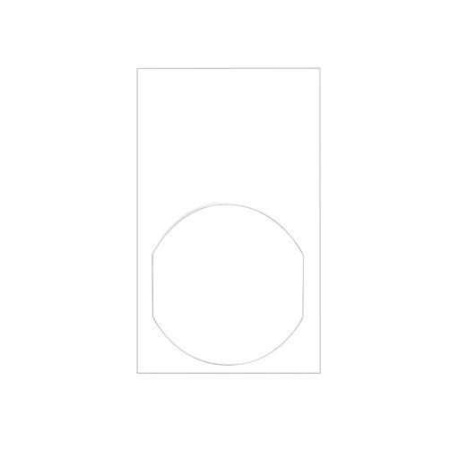 Name plate 30 X 50 white – black marking