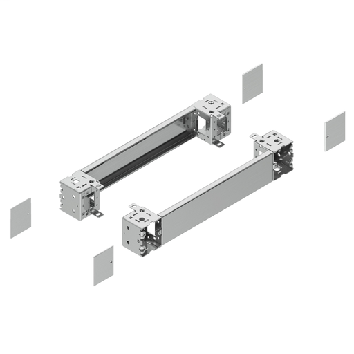 Spacial – plain front panel plinth W800 H100 stainless steel 316L