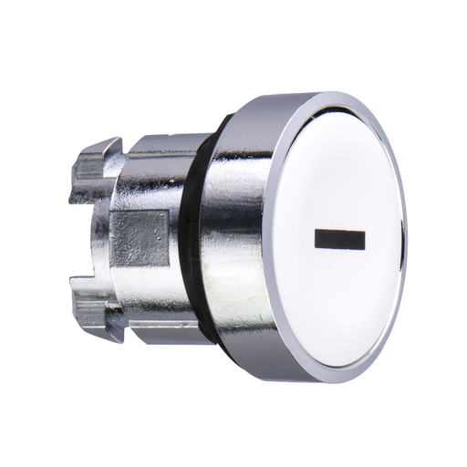 White flush pushbutton head Ø22 spring return “I”