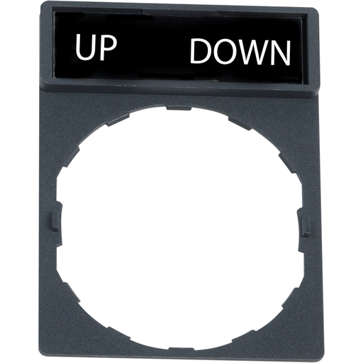 Marcked legend for legend holder Ø22mm – UP DOWN